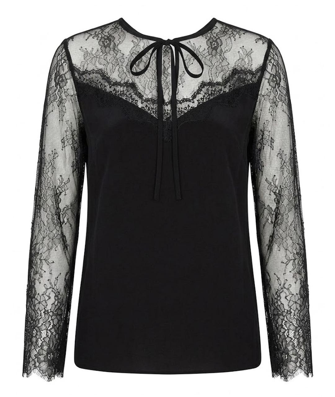 SANDRO Черная вискозная блузы, фото 1