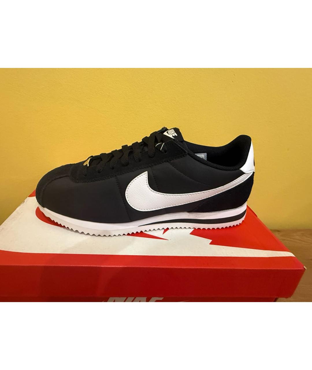 NIKE Черные текстильные низкие кроссовки / кеды, фото 8