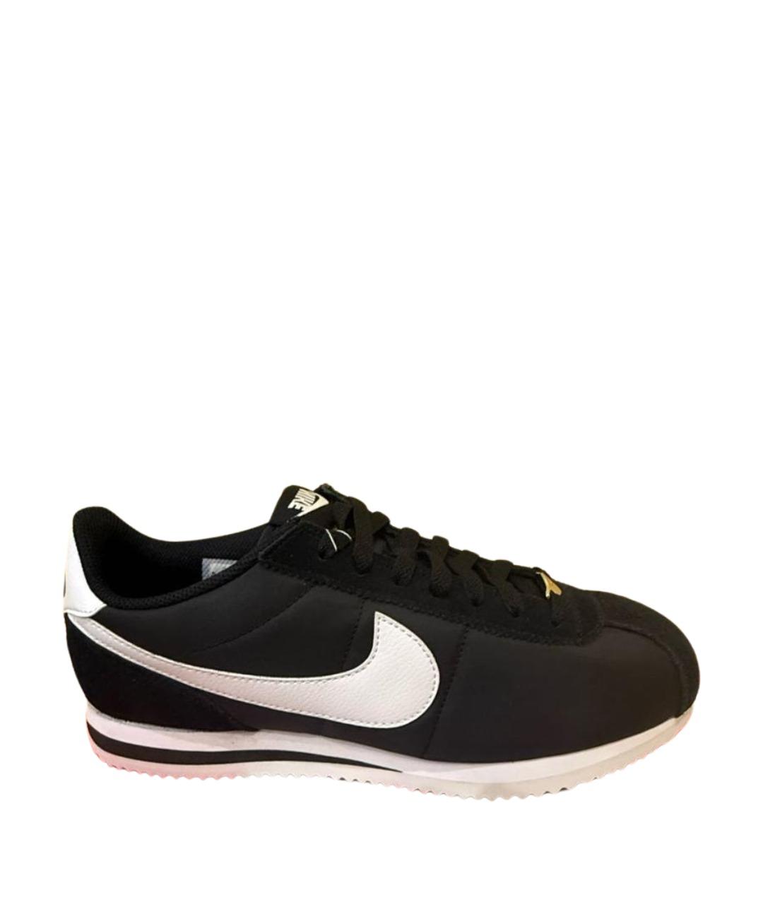 NIKE Черные текстильные низкие кроссовки / кеды, фото 1