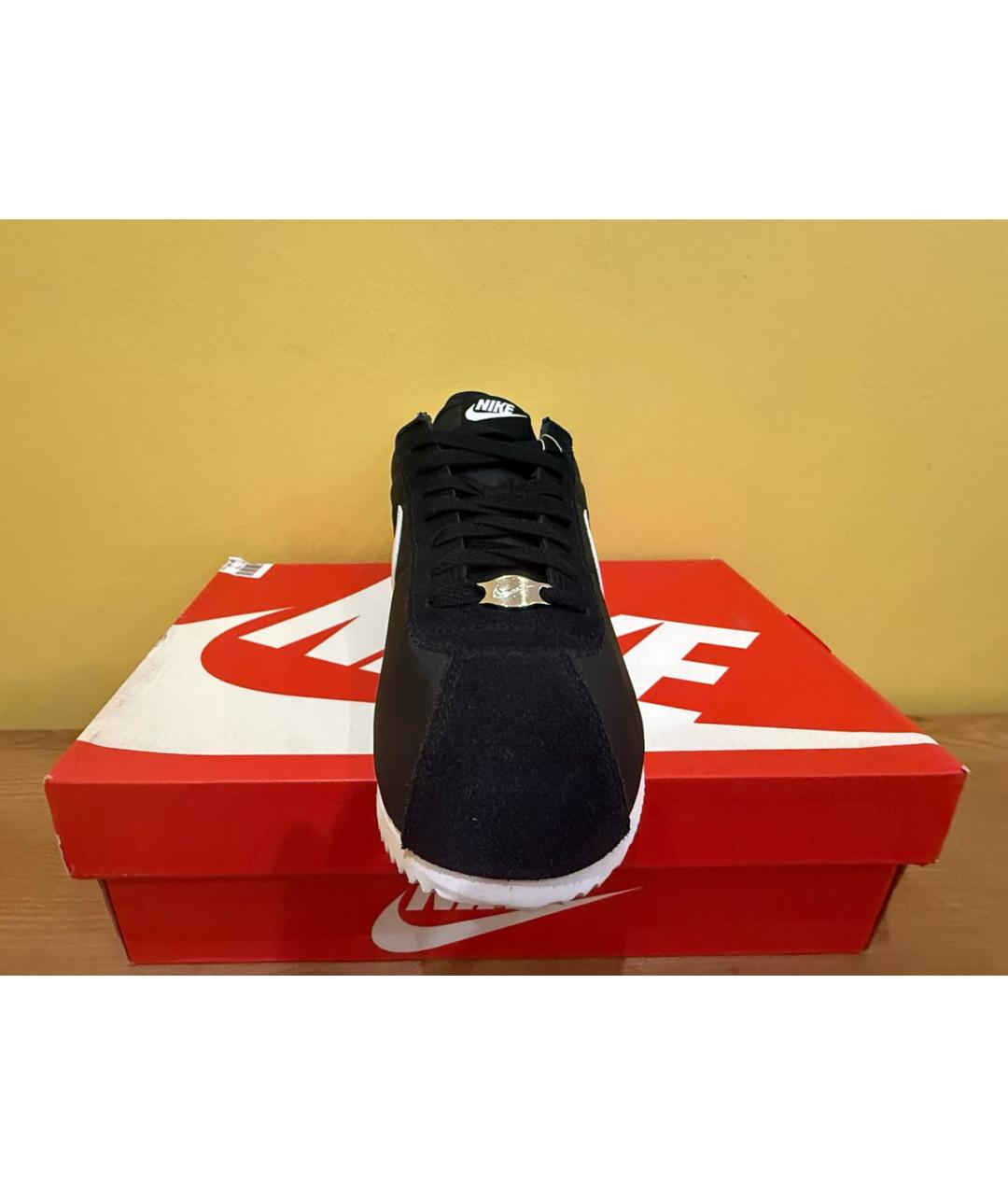 NIKE Черные текстильные низкие кроссовки / кеды, фото 2