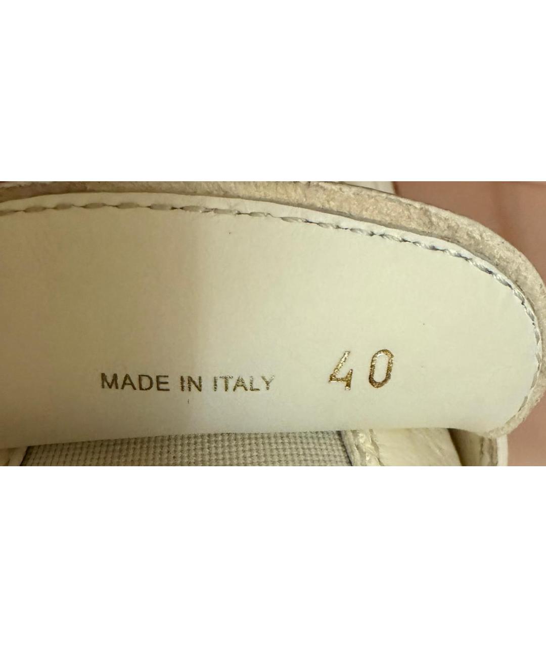 PRADA Белые кожаные лоферы, фото 7