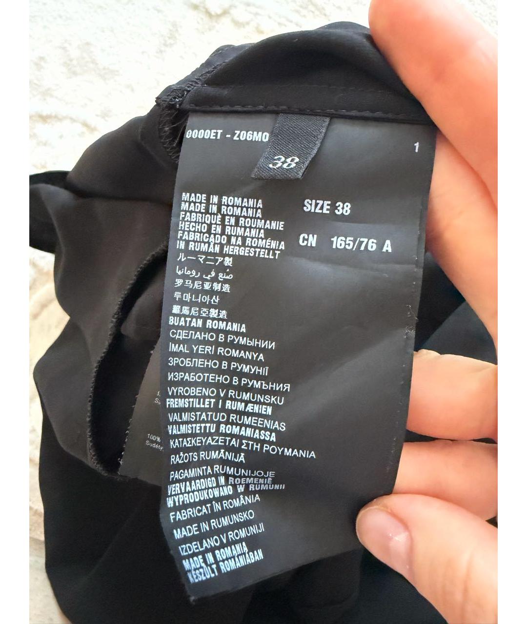 PRADA Черная полиамидовая блузы, фото 5