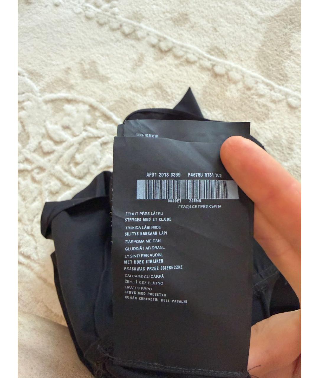 PRADA Черная полиамидовая блузы, фото 6