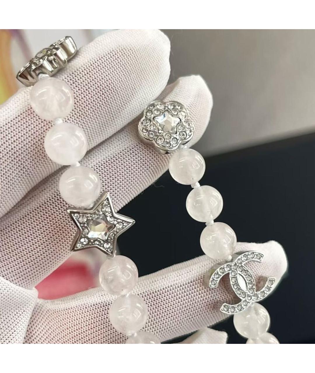 CHANEL Белое колье, фото 4