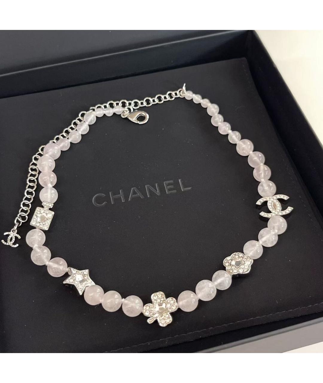 CHANEL Белое колье, фото 5