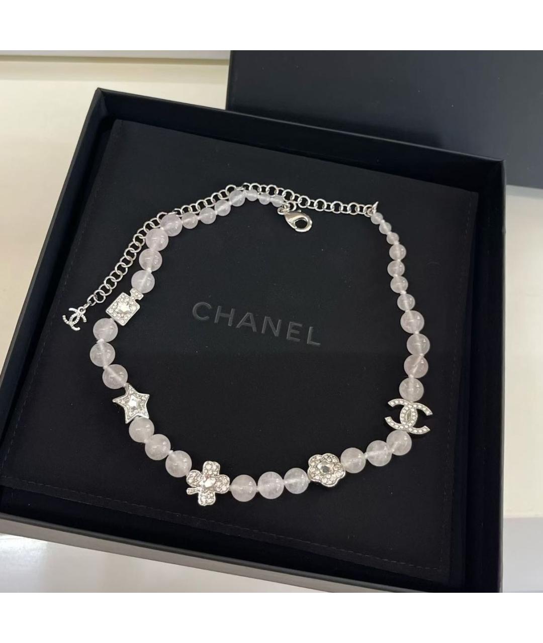 CHANEL Белое колье, фото 2