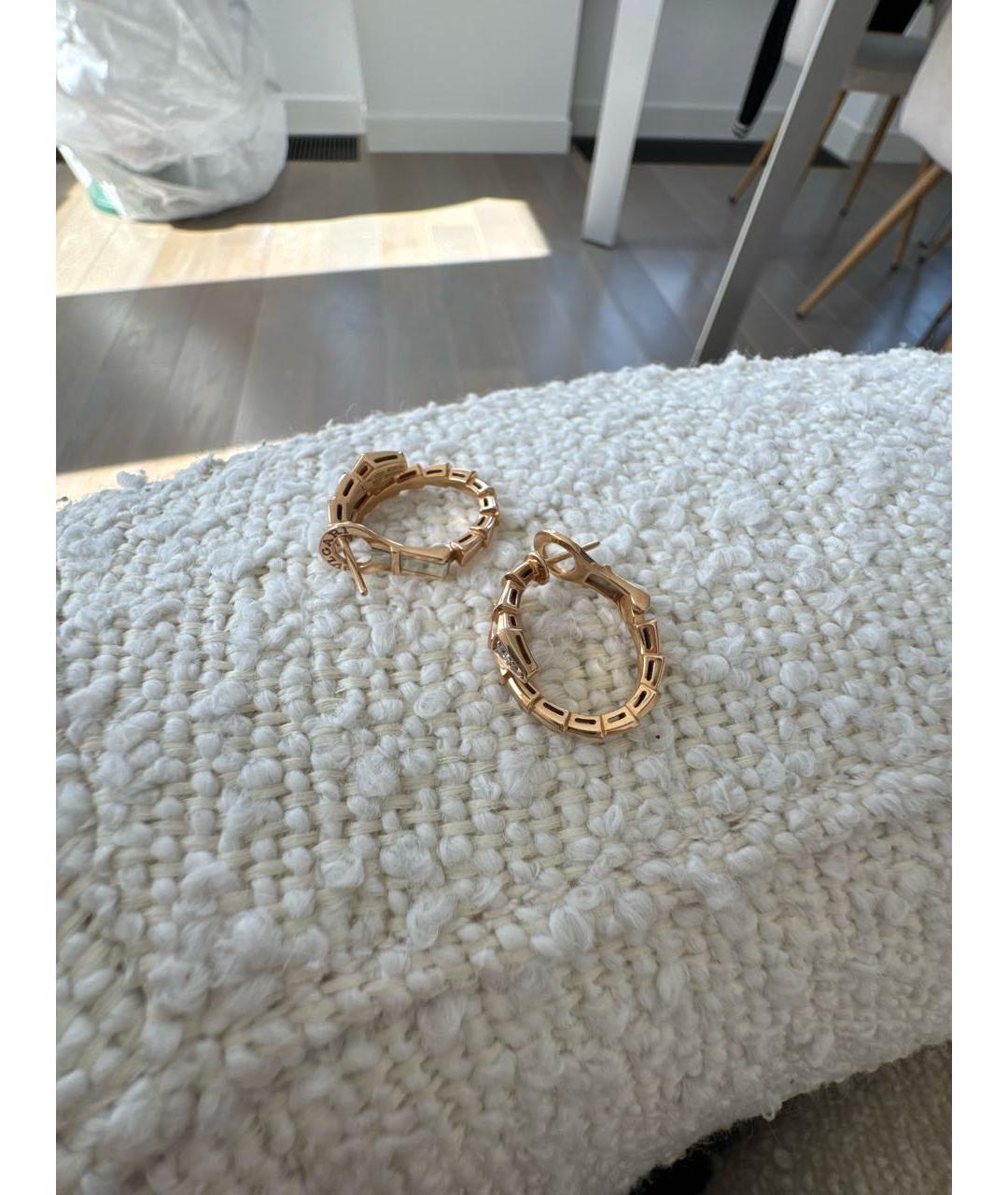 BVLGARI Розовые серьги из розового золота, фото 4