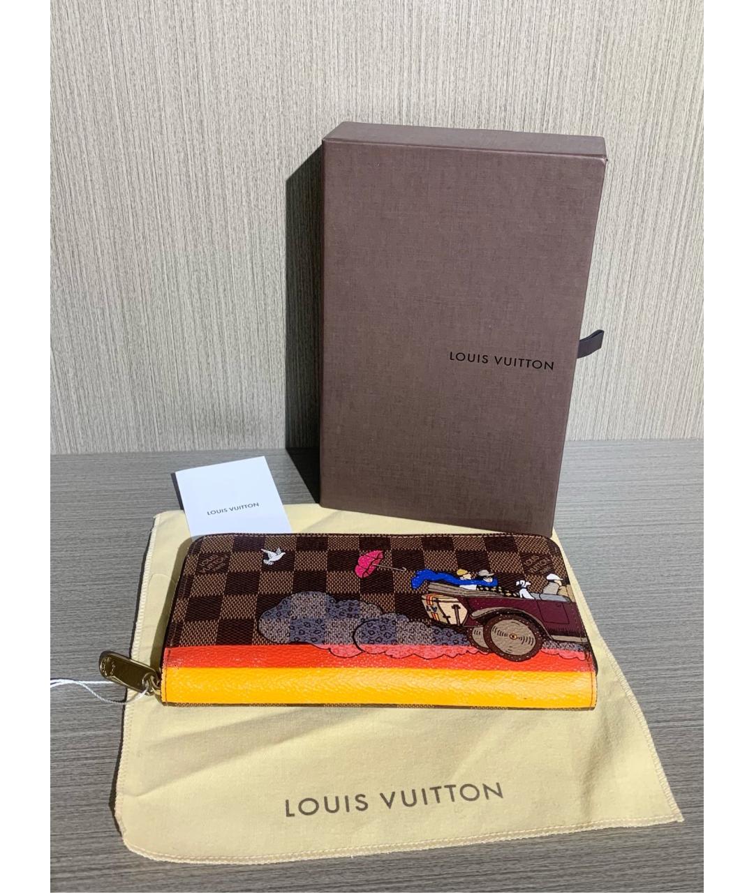 LOUIS VUITTON Коричневый кошелек, фото 2