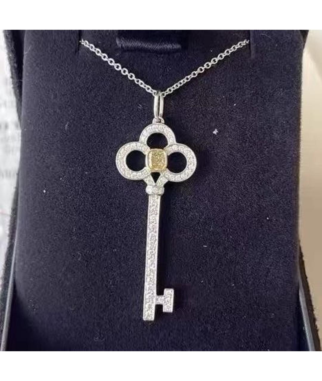 TIFFANY&CO Серебряное колье из белого золота, фото 2