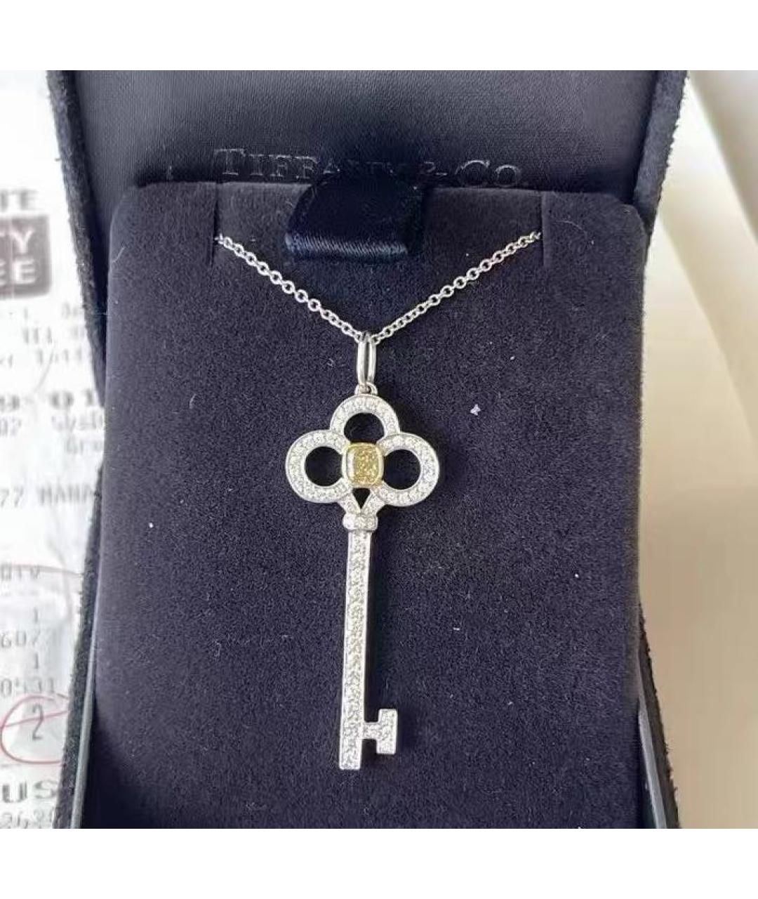 TIFFANY&CO Серебряное колье из белого золота, фото 6