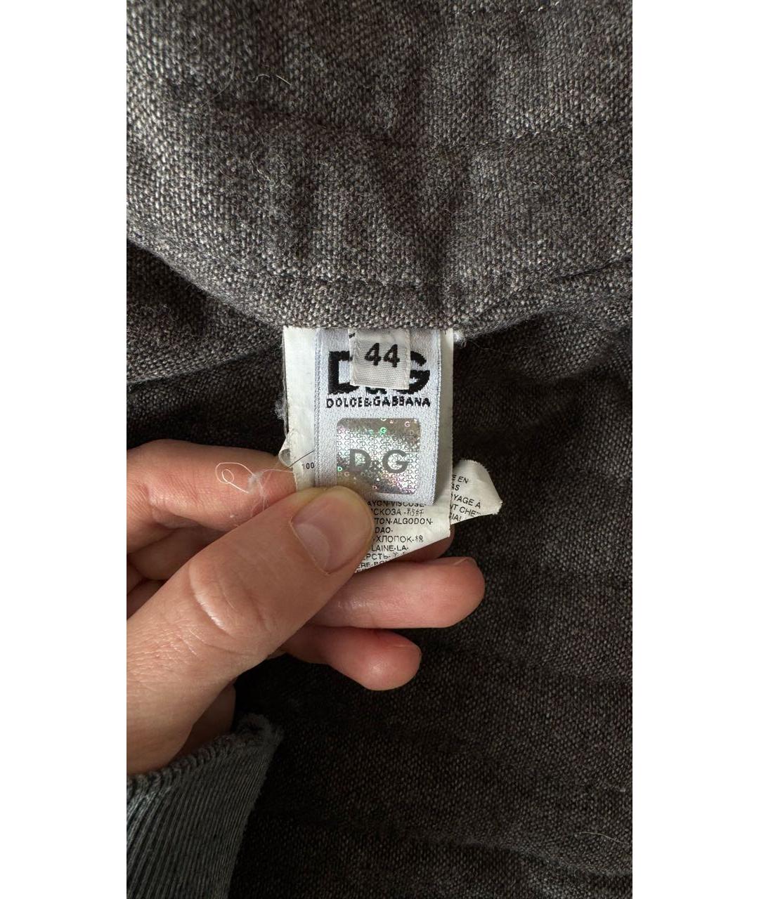 DOLCE&GABBANA Коричневая кожаная дубленка/шуба, фото 4