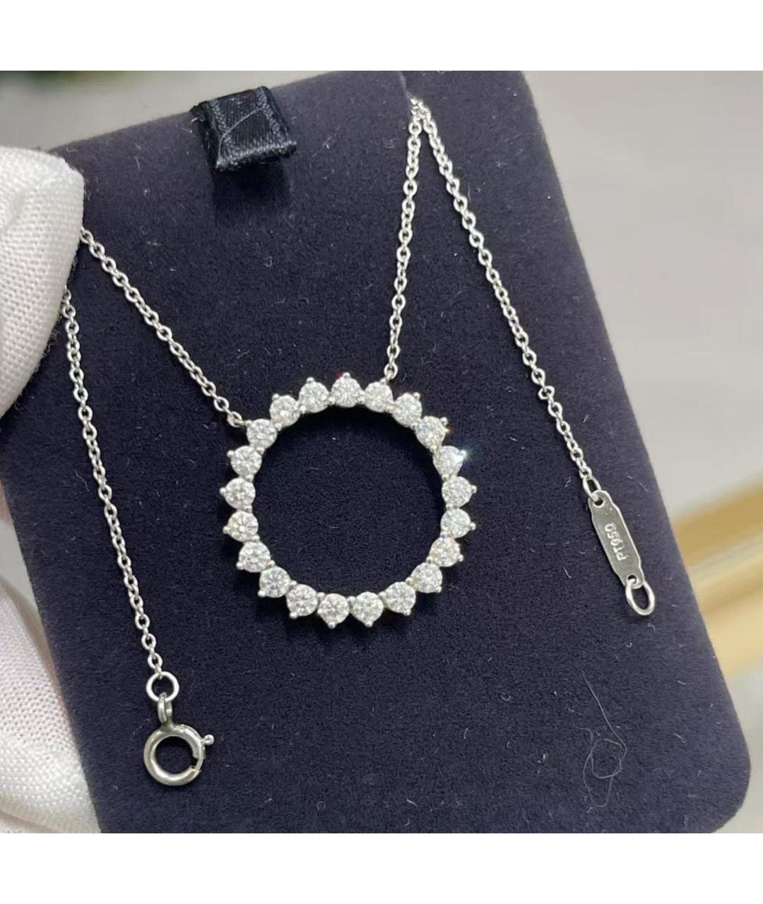 TIFFANY&CO Белое платиновое колье, фото 3