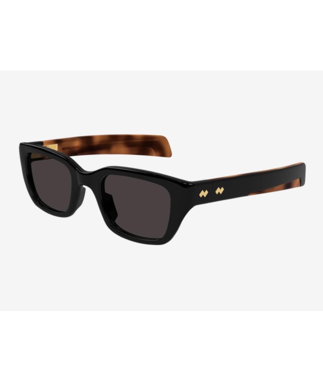 BOTTEGA VENETA Черные пластиковые солнцезащитные очки, фото 2