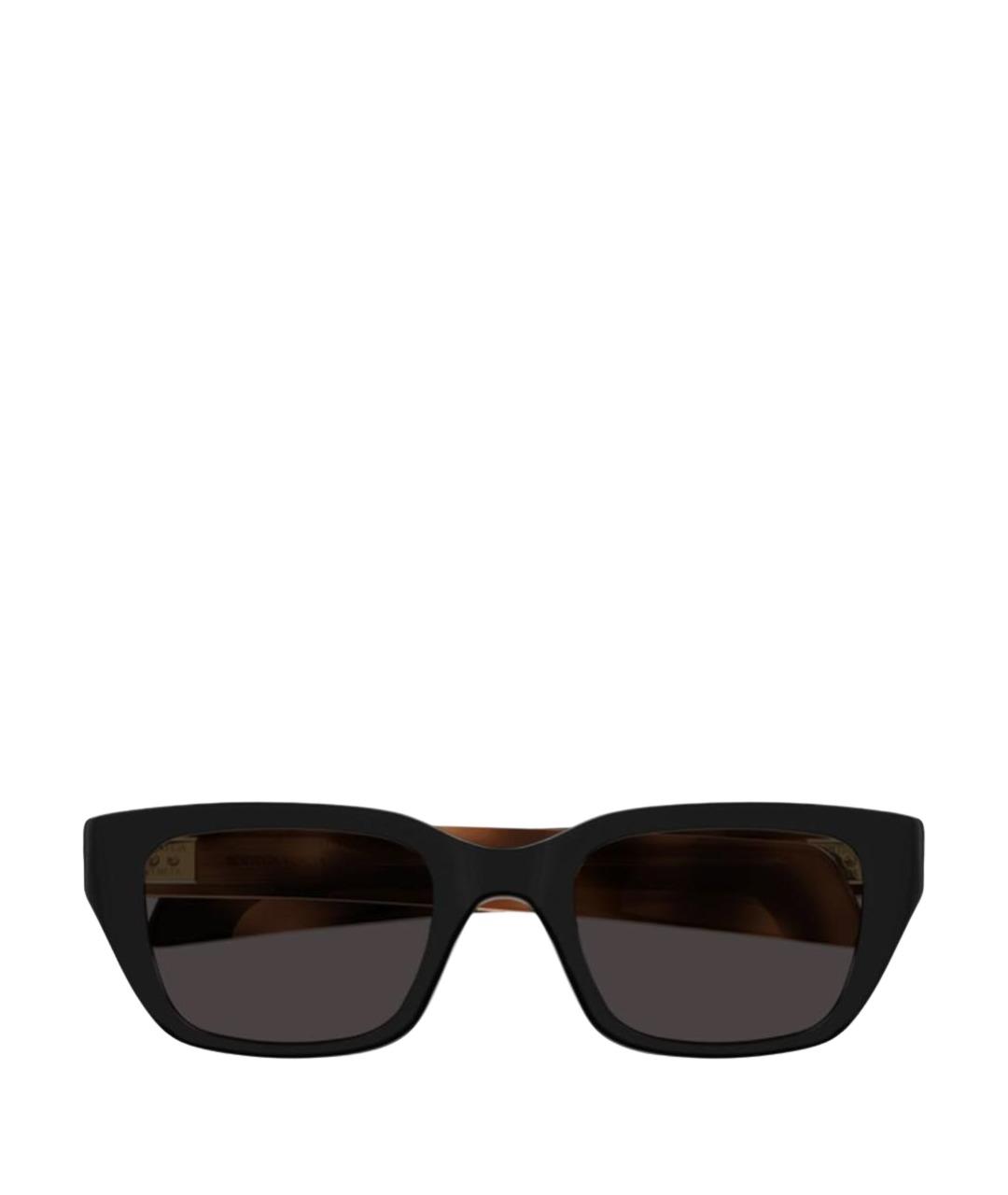 BOTTEGA VENETA Черные пластиковые солнцезащитные очки, фото 1