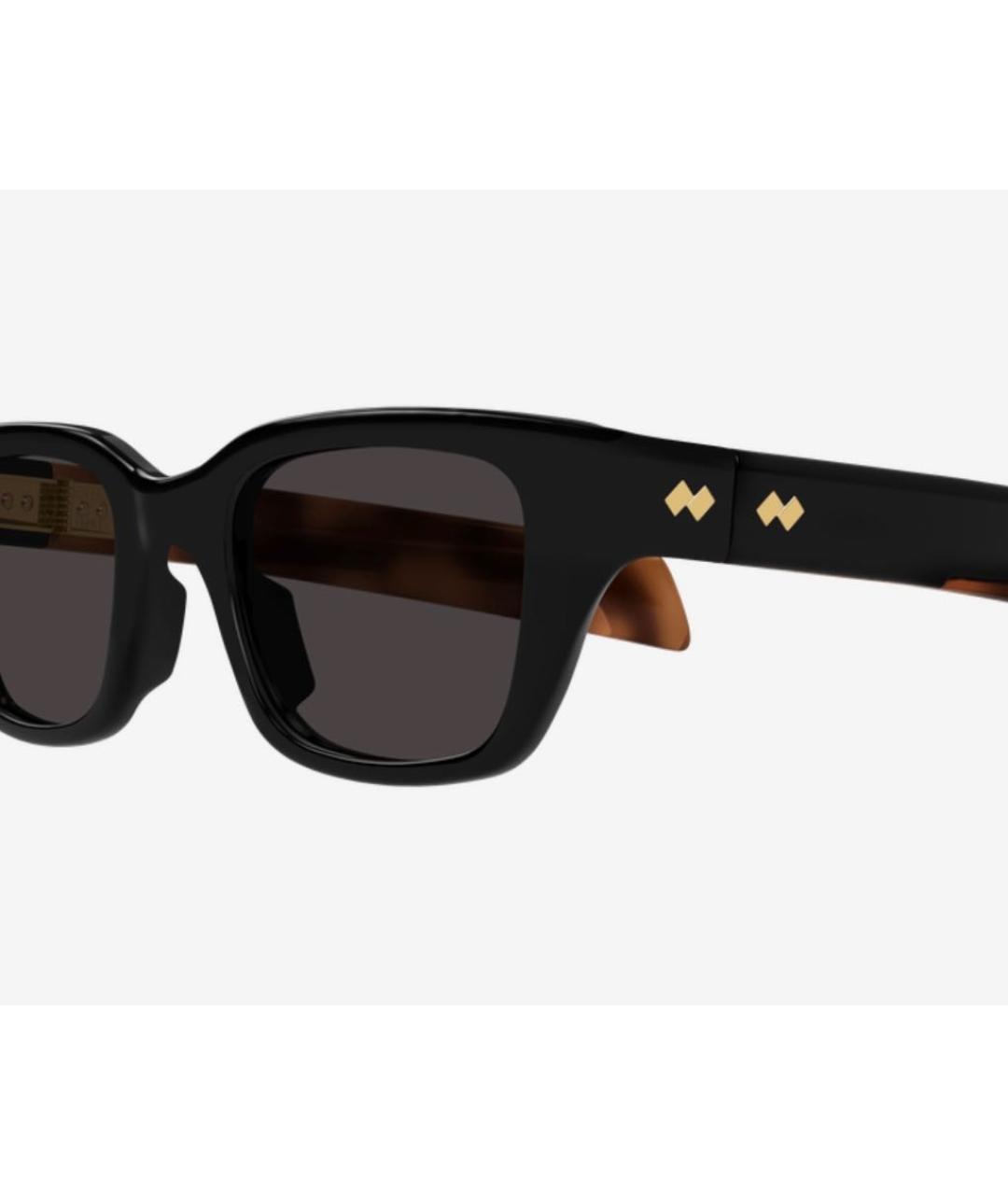 BOTTEGA VENETA Черные пластиковые солнцезащитные очки, фото 3