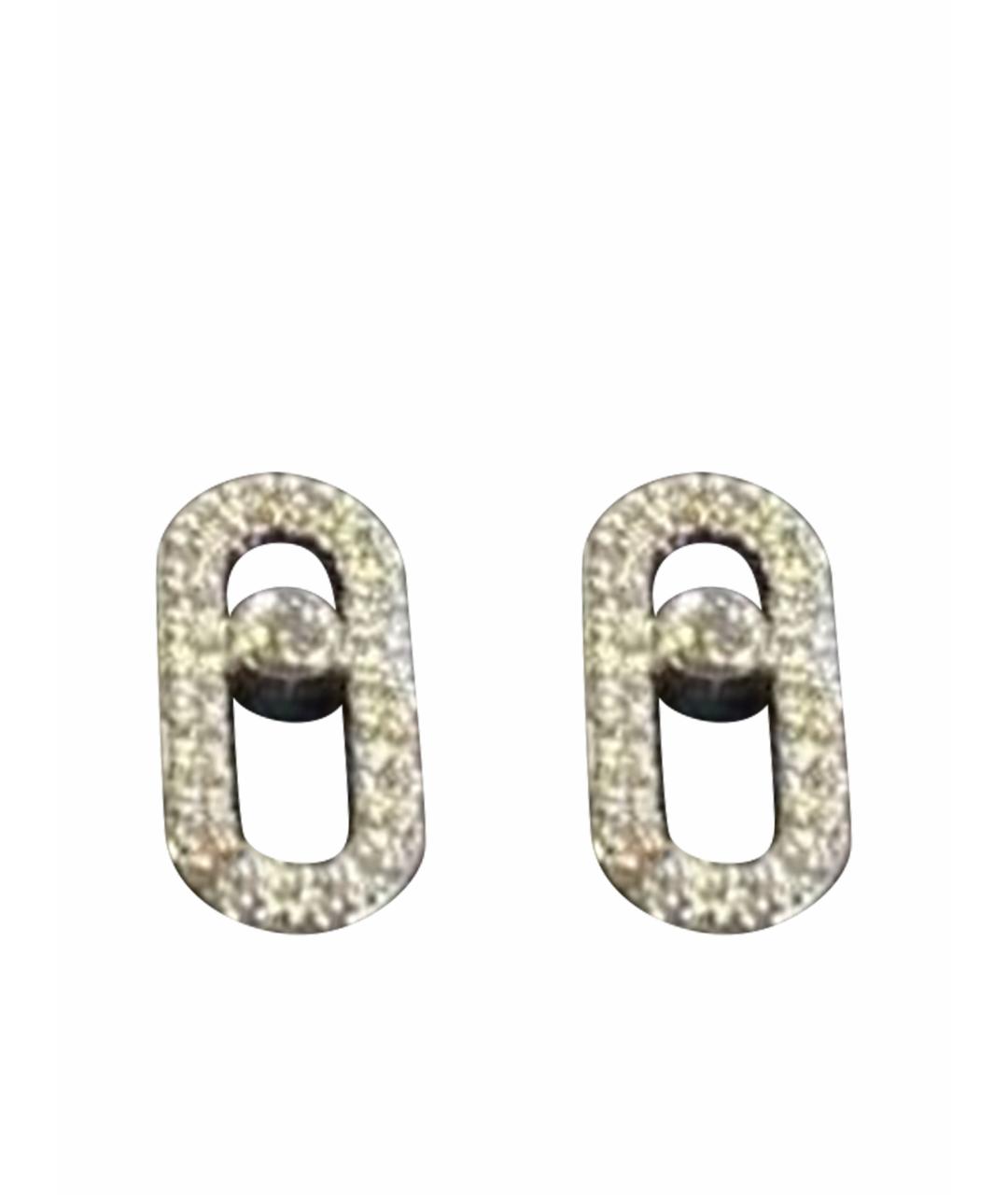 MESSIKA Серебряные серьги из белого золота, фото 1