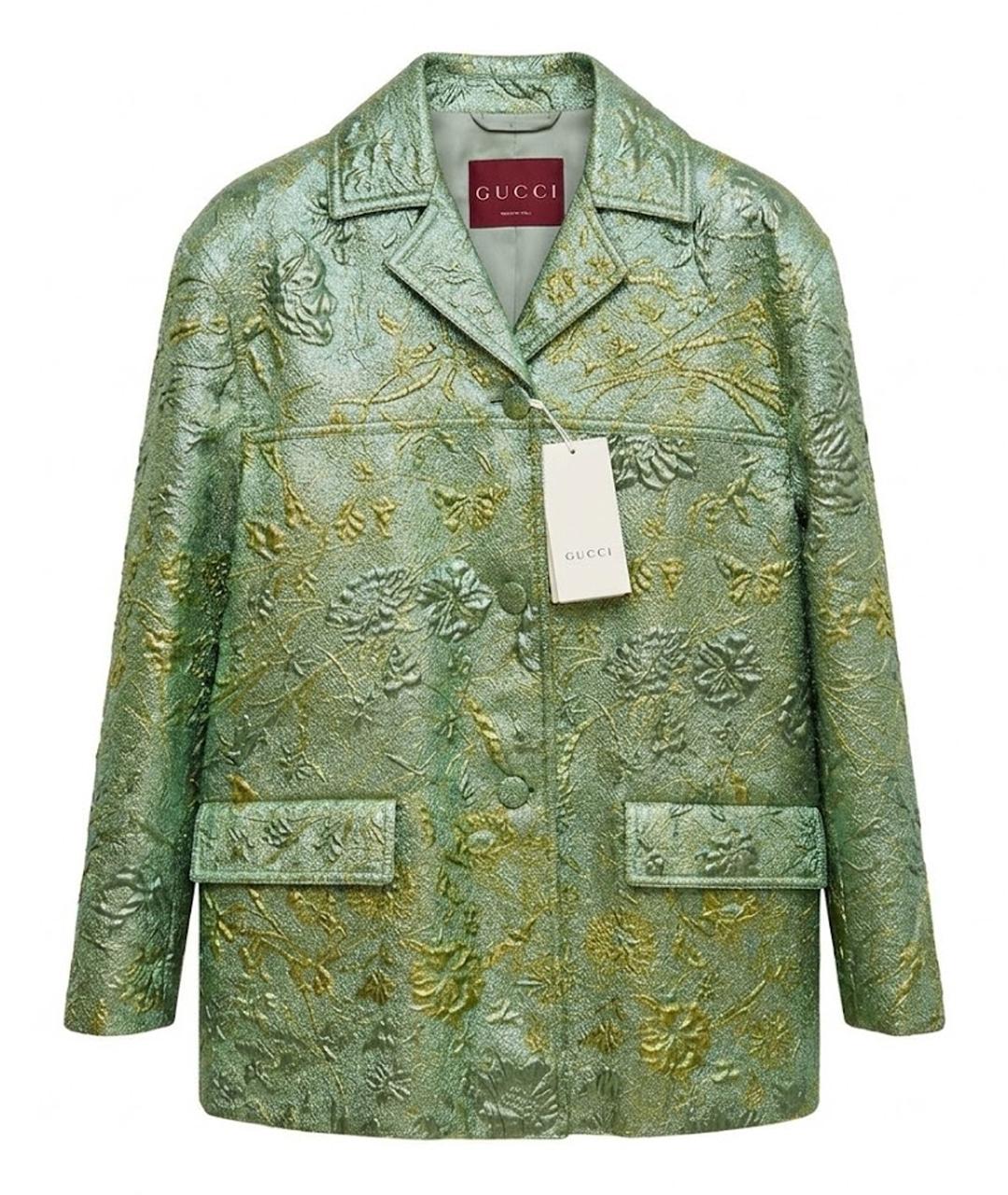 GUCCI Зеленый жакет/пиджак, фото 1