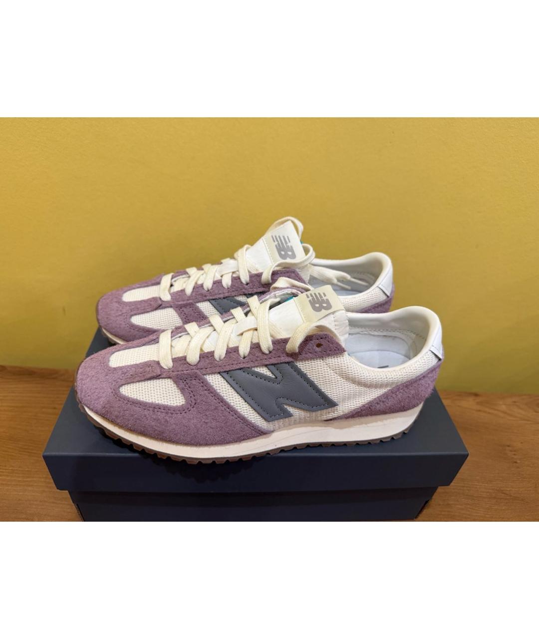 NEW BALANCE Фиолетовые текстильные кеды, фото 2