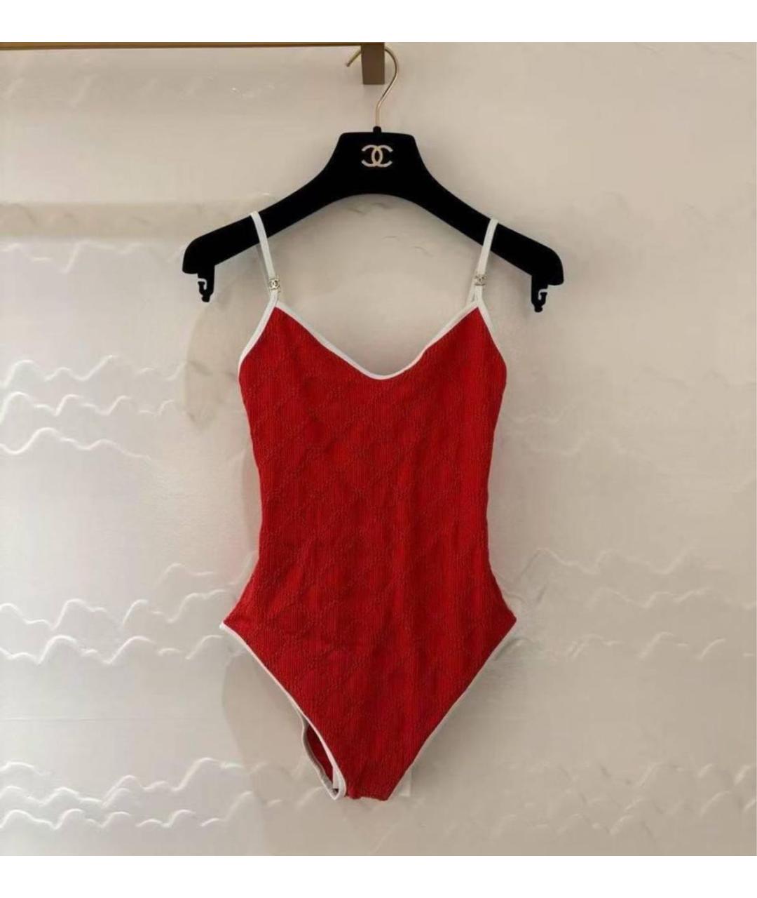 CHANEL Красный купальник, фото 3