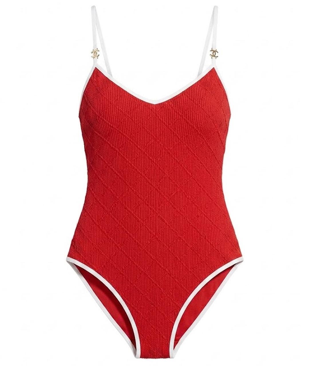 CHANEL Красный купальник, фото 1