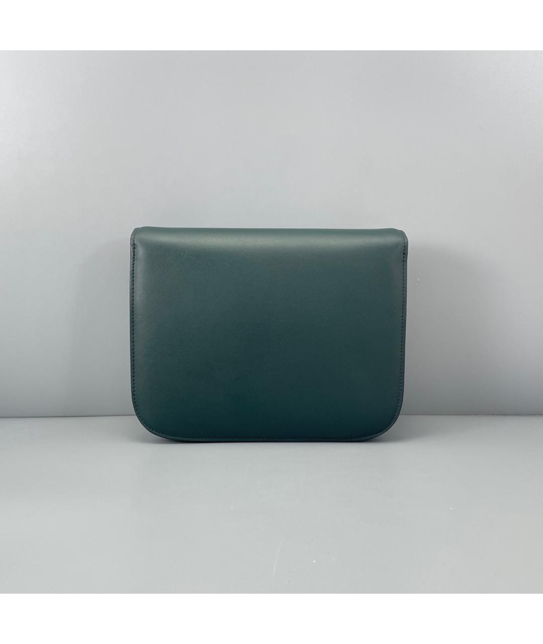 CELINE Зеленая кожаная сумка через плечо, фото 2