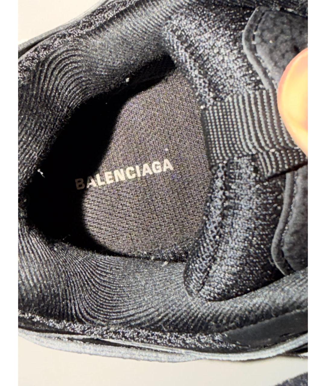 BALENCIAGA Антрацитовые текстильные кроссовки, фото 6