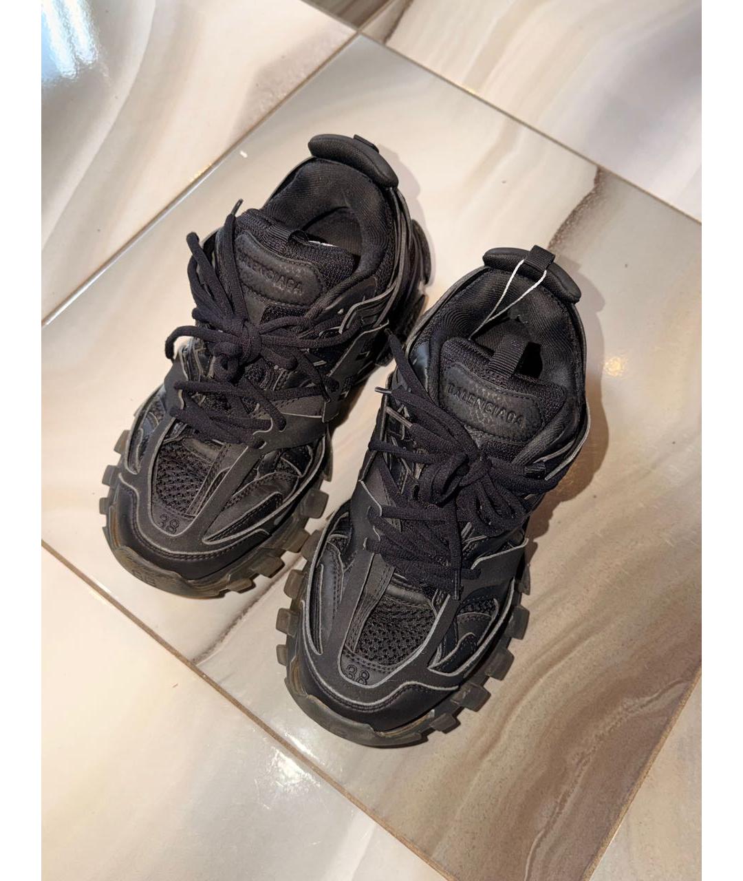 BALENCIAGA Антрацитовые текстильные кроссовки, фото 2