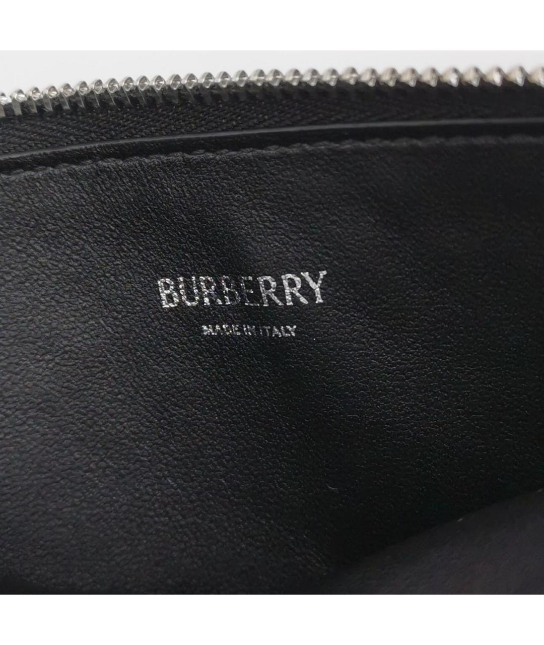 BURBERRY Черная кожаная сумка через плечо, фото 6