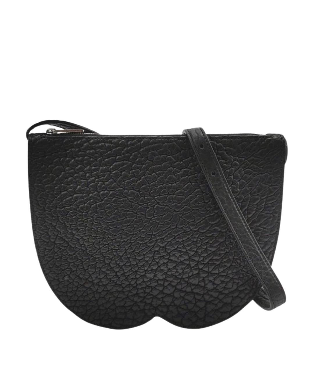 BURBERRY Черная кожаная сумка через плечо, фото 1