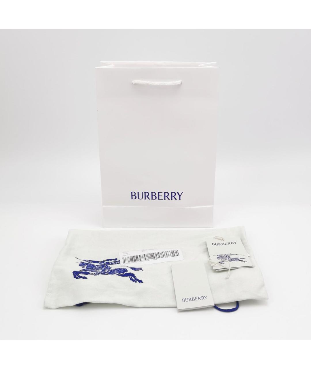 BURBERRY Черная кожаная сумка через плечо, фото 5