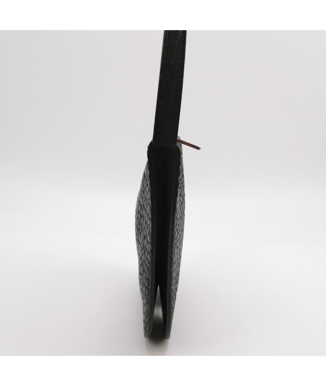 BURBERRY Черная кожаная сумка через плечо, фото 2