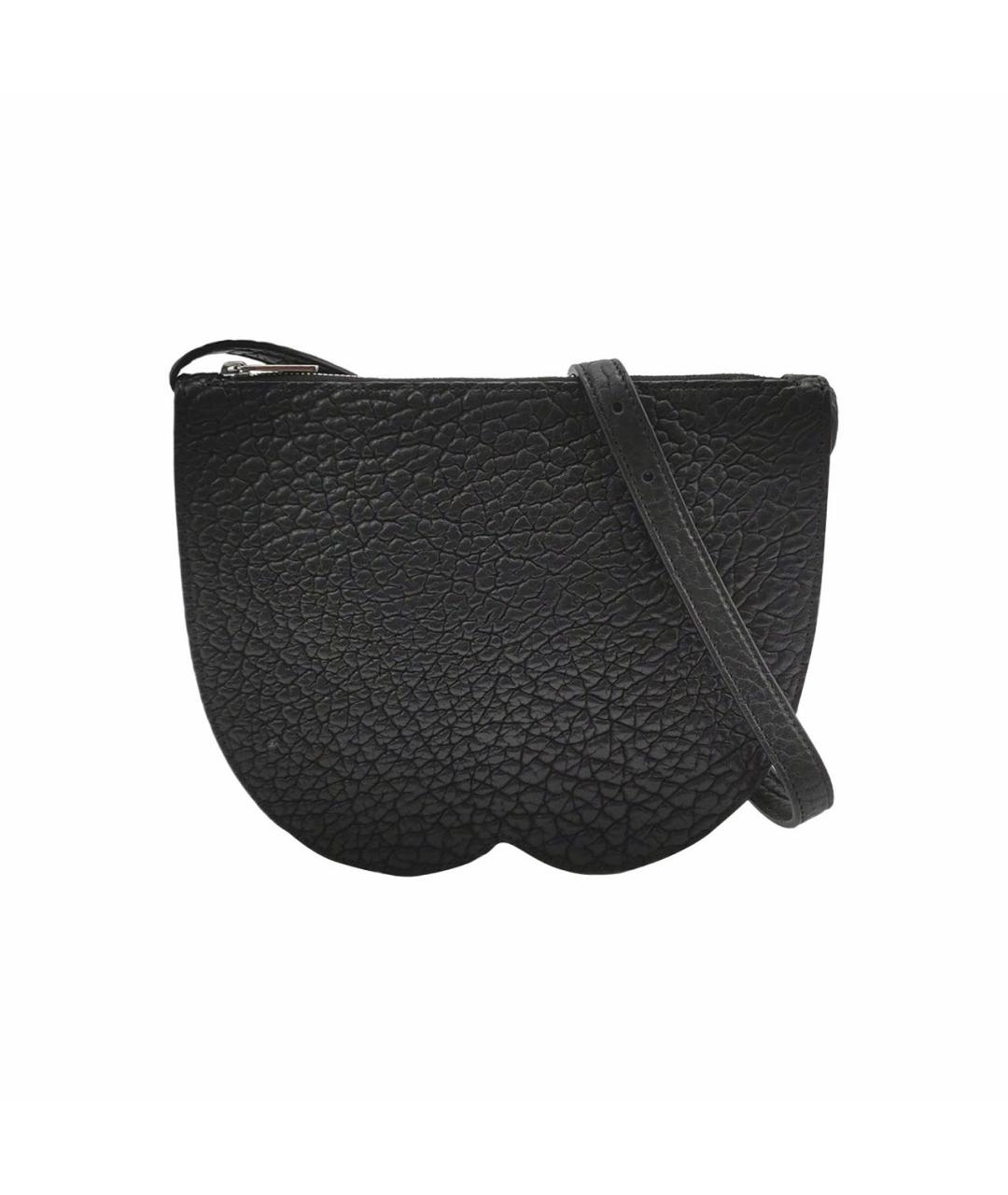 BURBERRY Черная кожаная сумка через плечо, фото 7