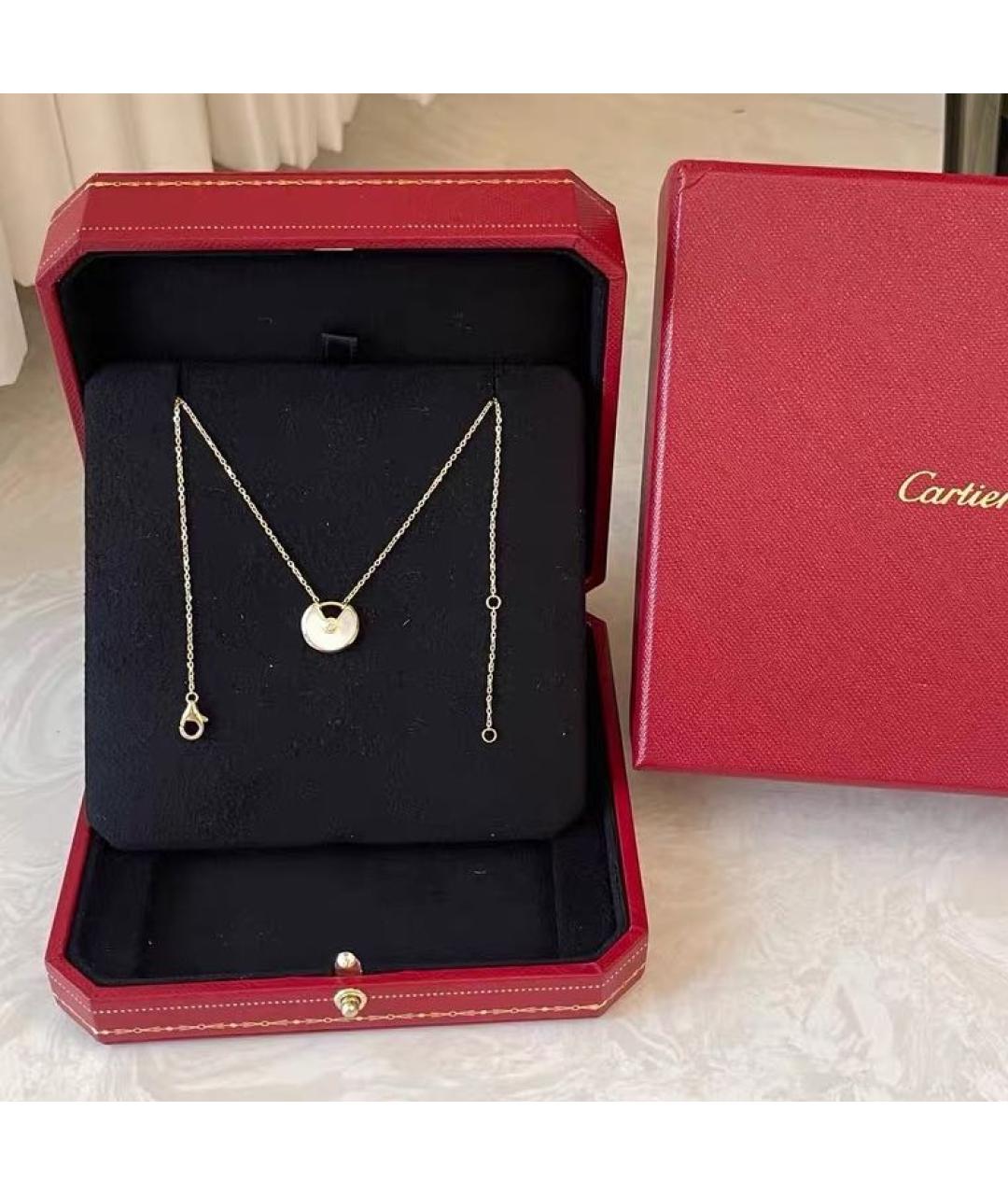 CARTIER Белое колье из желтого золота, фото 2