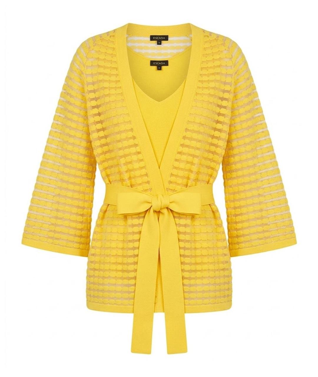 ESCADA Желтый вискозный джемпер / свитер, фото 1