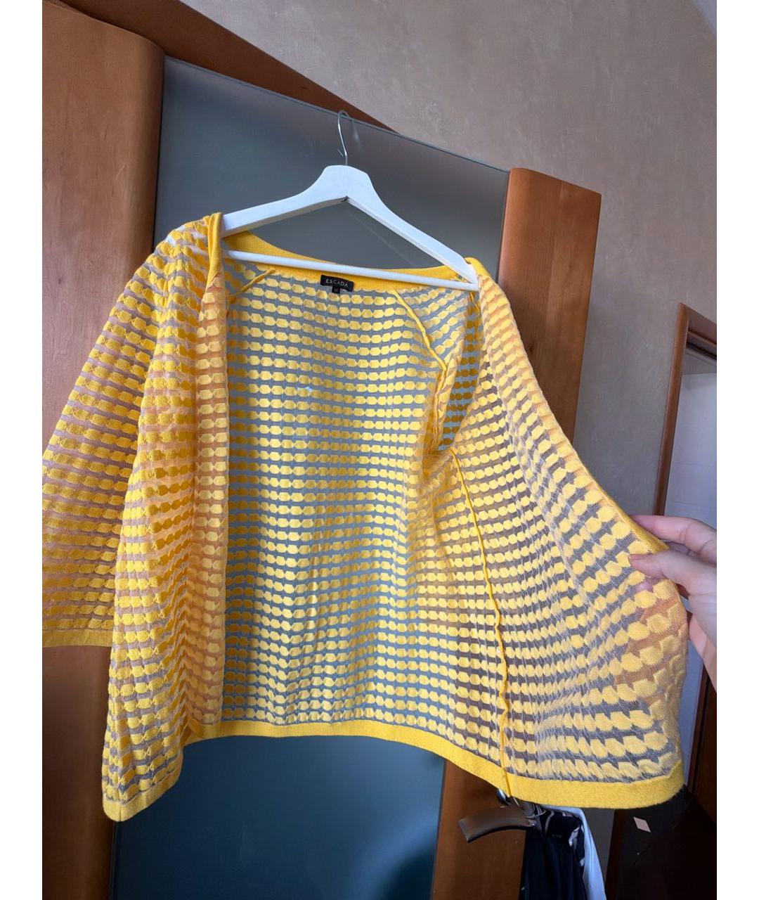 ESCADA Желтый вискозный джемпер / свитер, фото 4