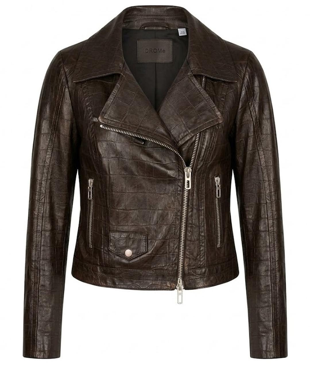 DROME Коричневая кожаная куртка, фото 1