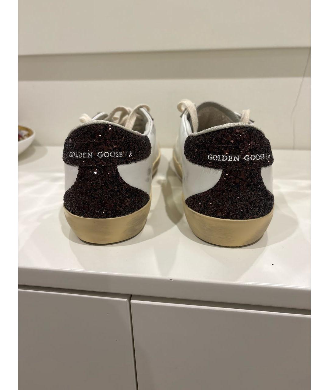 GOLDEN GOOSE DELUXE BRAND Белые кожаные кеды, фото 4