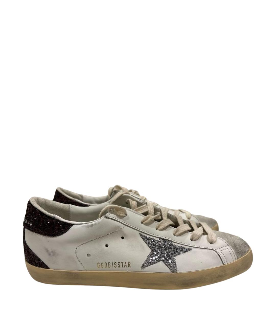 GOLDEN GOOSE DELUXE BRAND Белые кожаные кеды, фото 1