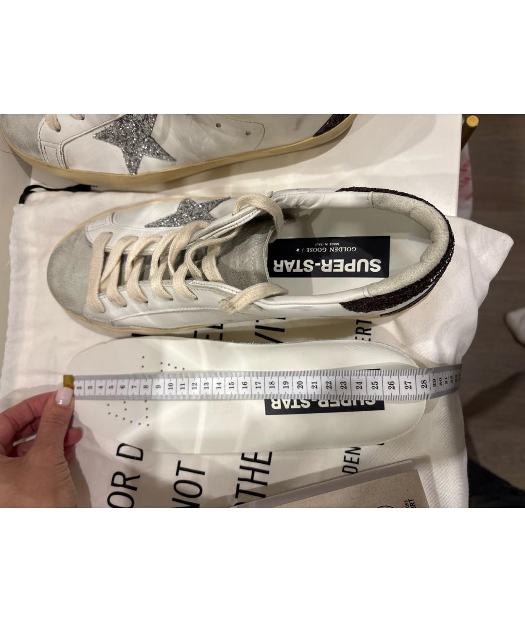 GOLDEN GOOSE DELUXE BRAND Белые кожаные кеды, фото 6