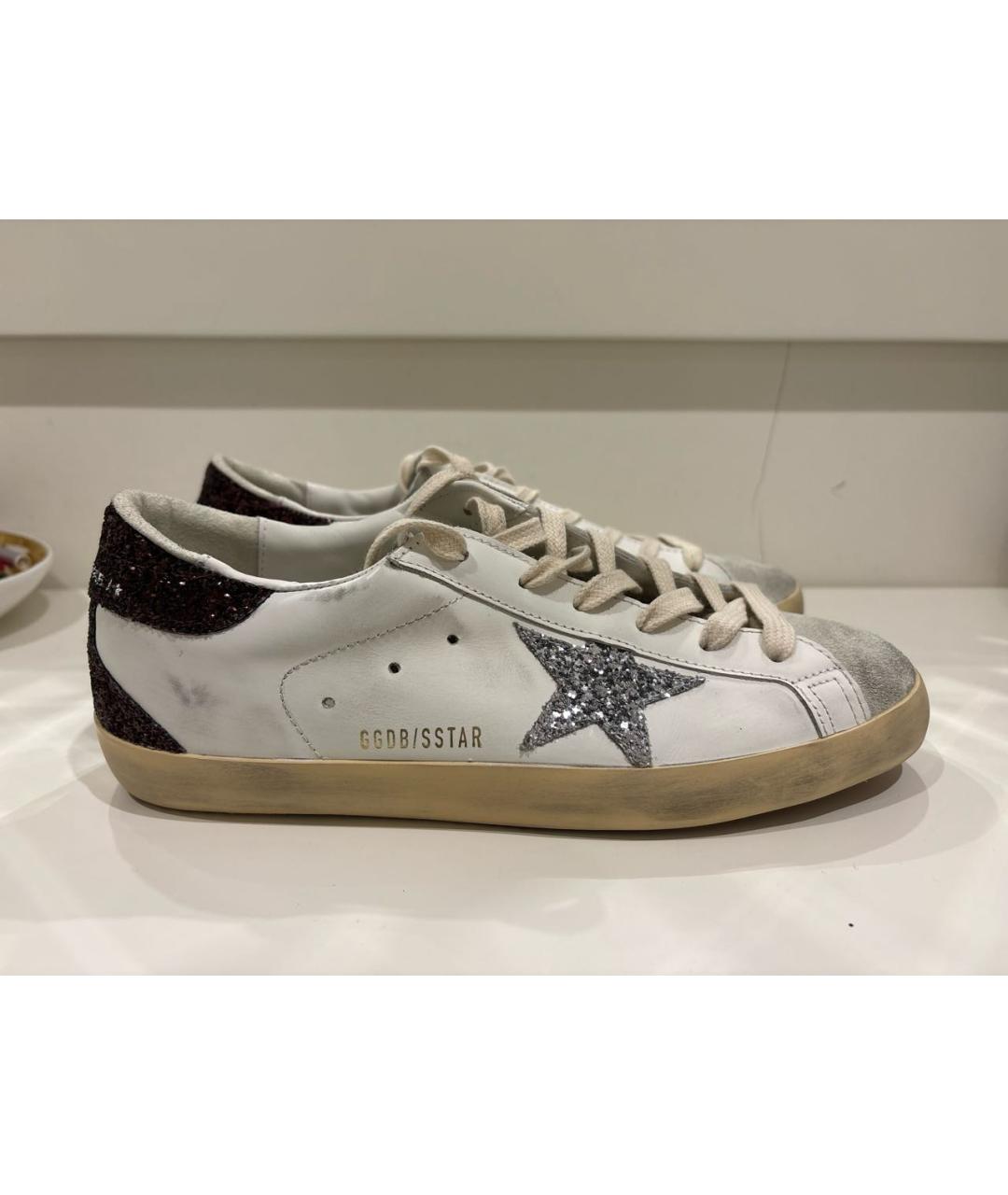 GOLDEN GOOSE DELUXE BRAND Белые кожаные кеды, фото 8