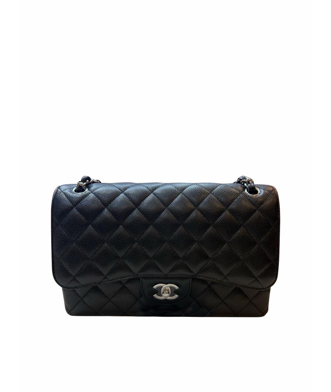 CHANEL Черная кожаная сумка через плечо, фото 1