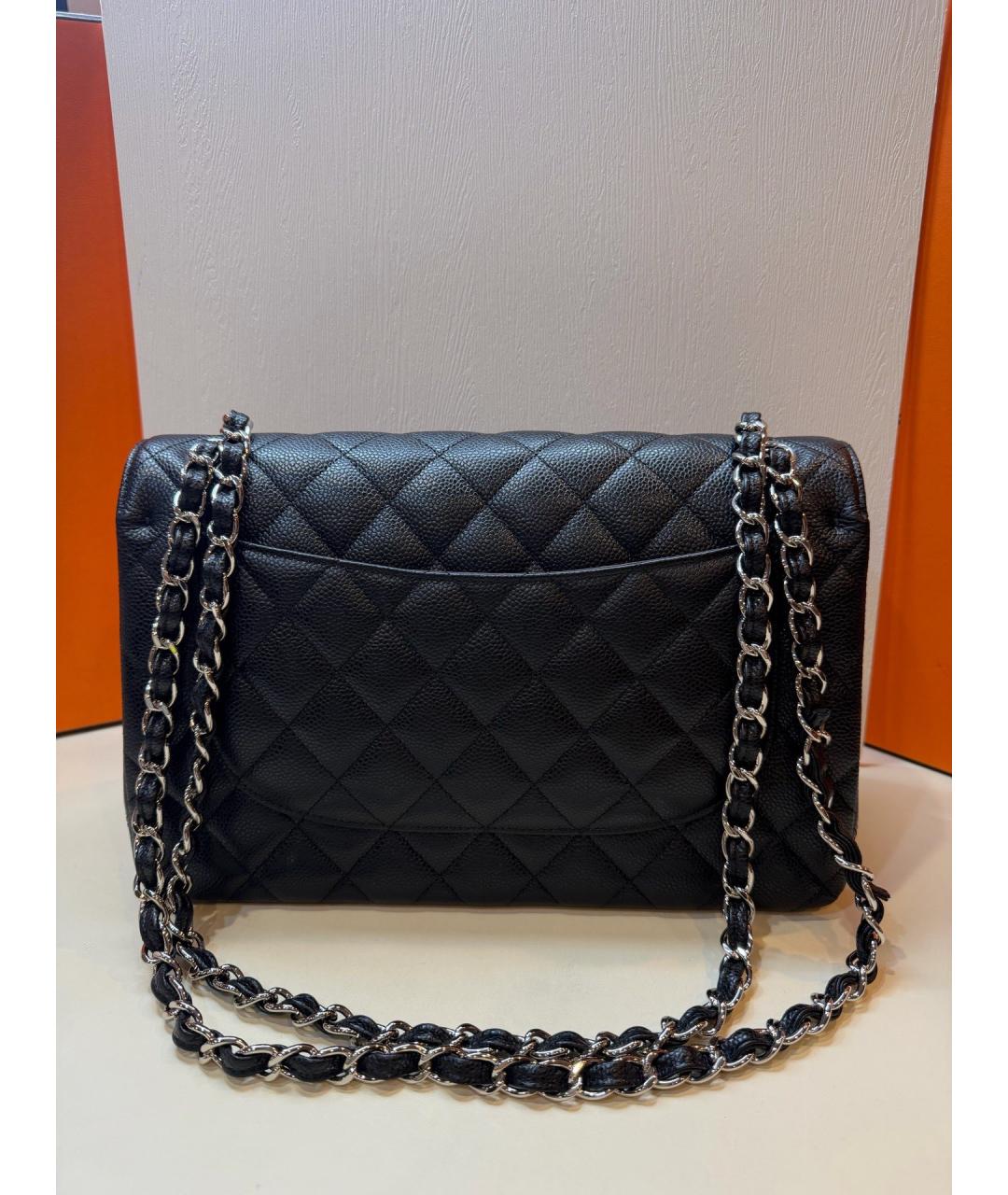 CHANEL Черная кожаная сумка через плечо, фото 2