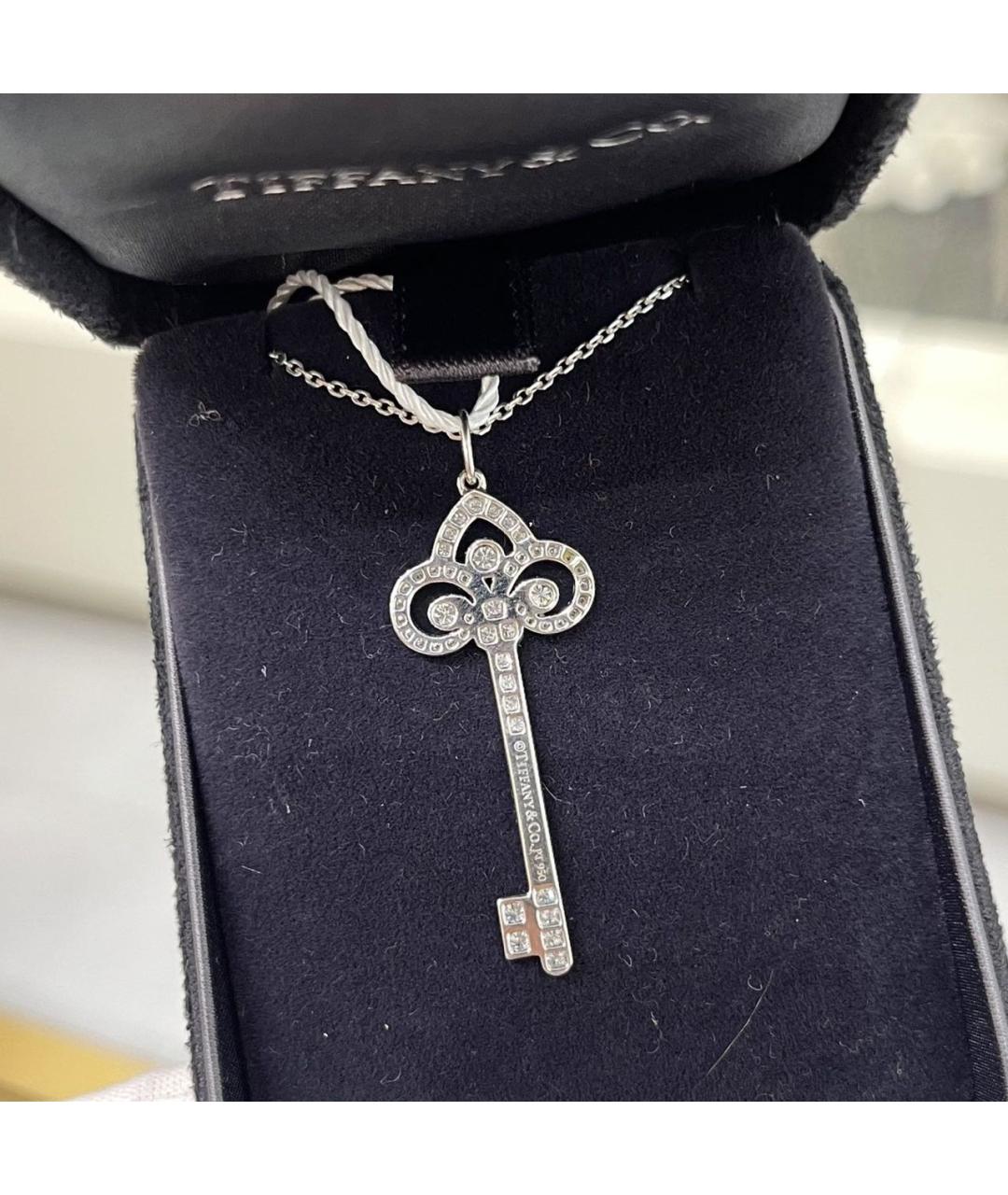TIFFANY&CO Серебряное платиновое колье, фото 5