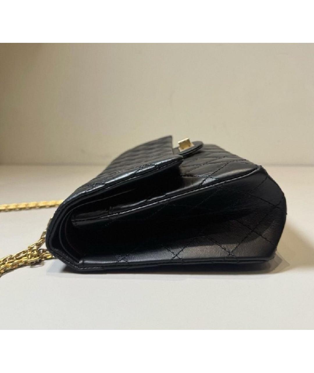 CHANEL Черная кожаная сумка через плечо, фото 3