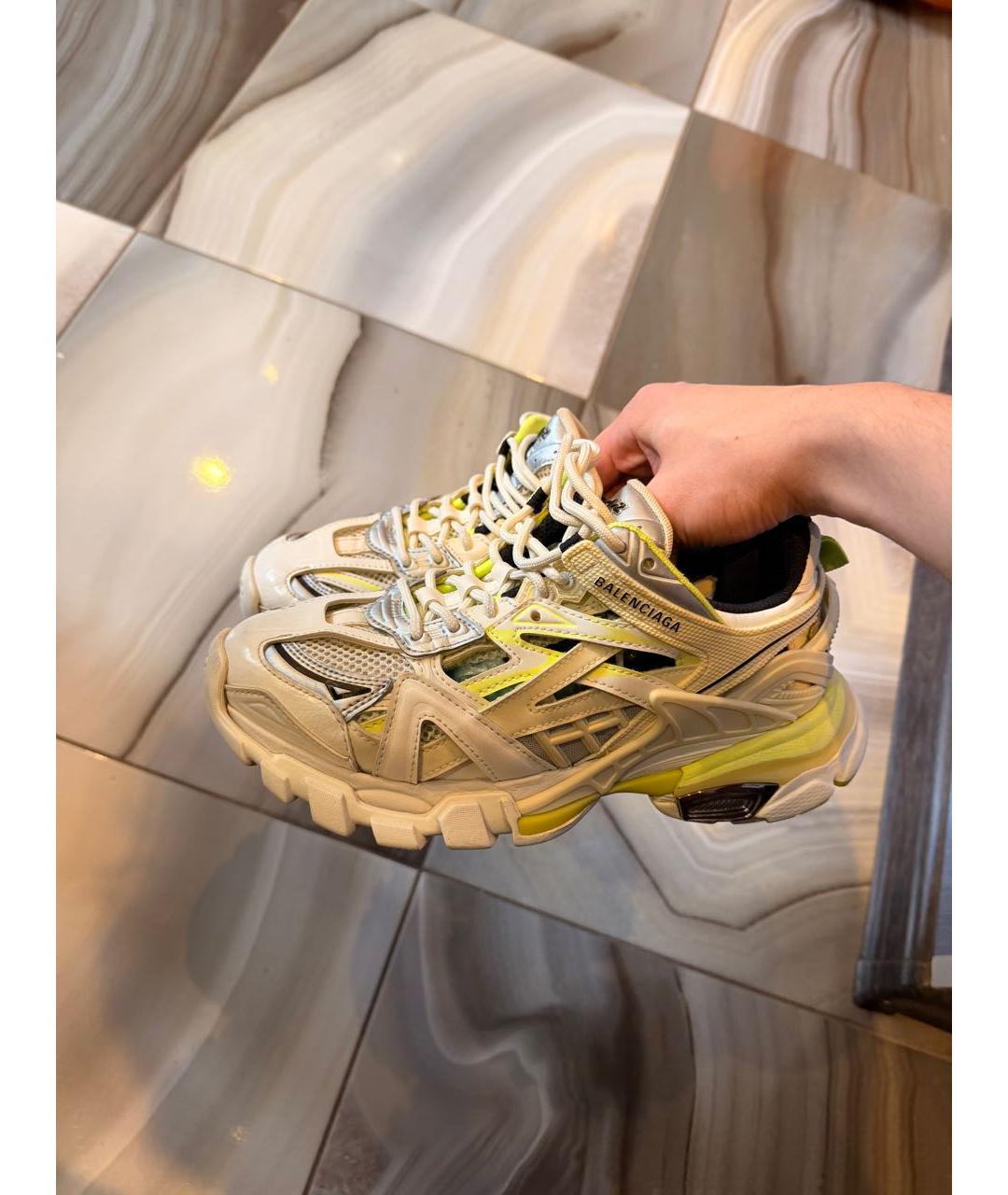 BALENCIAGA Белые текстильные кроссовки, фото 7