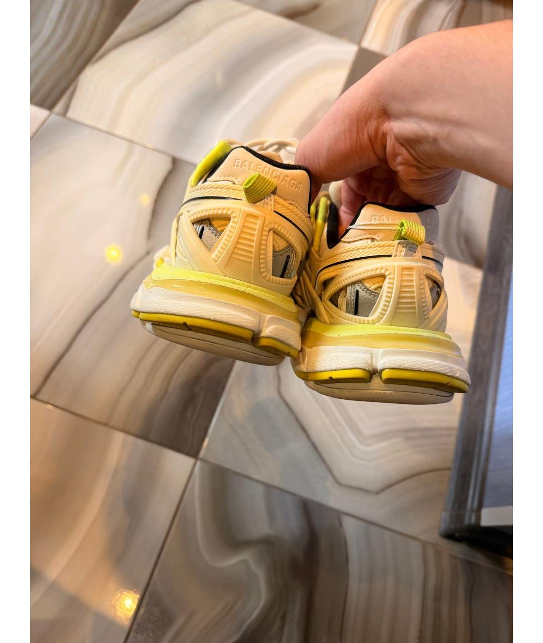 BALENCIAGA Белые текстильные кроссовки, фото 4