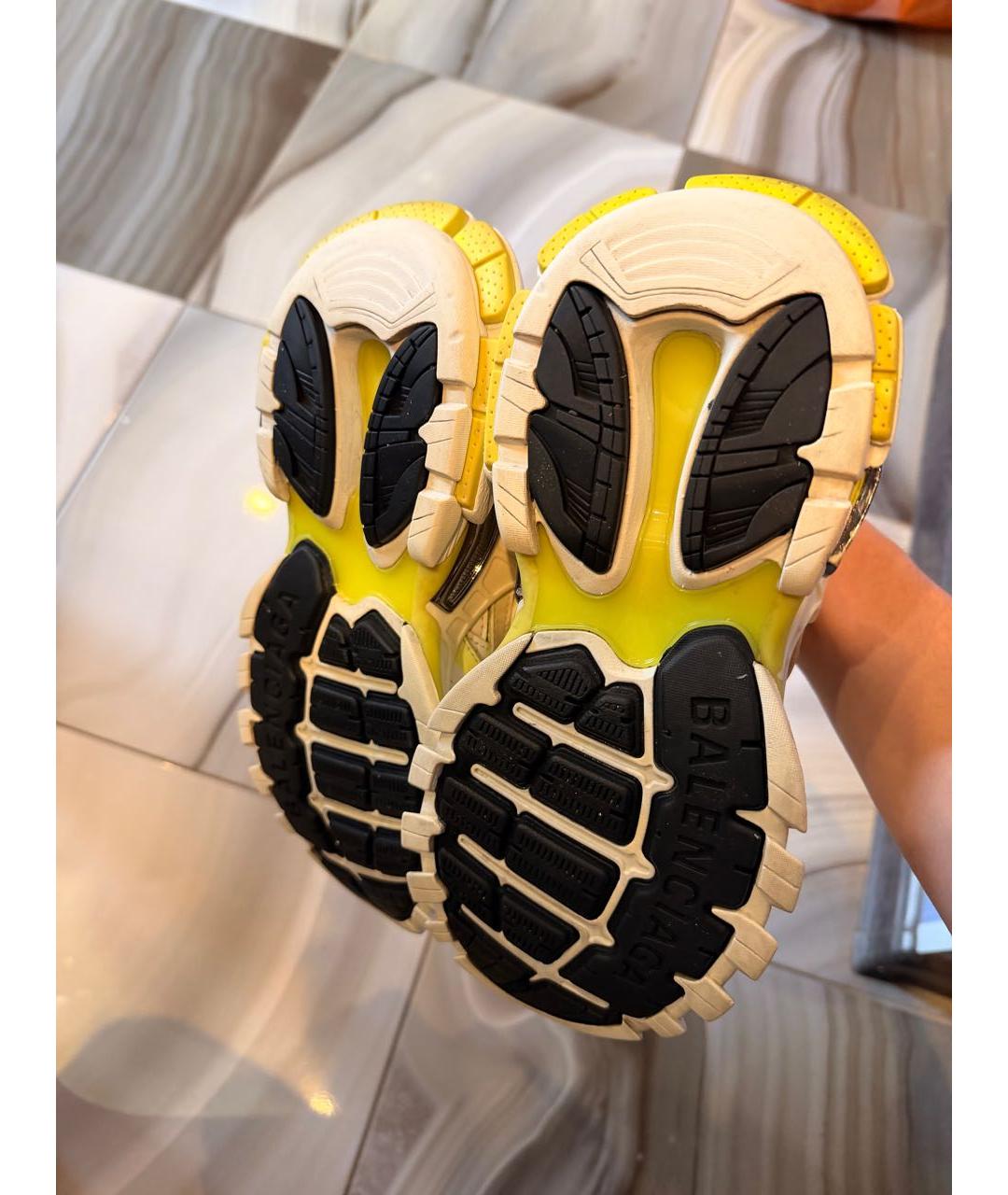 BALENCIAGA Белые текстильные кроссовки, фото 6