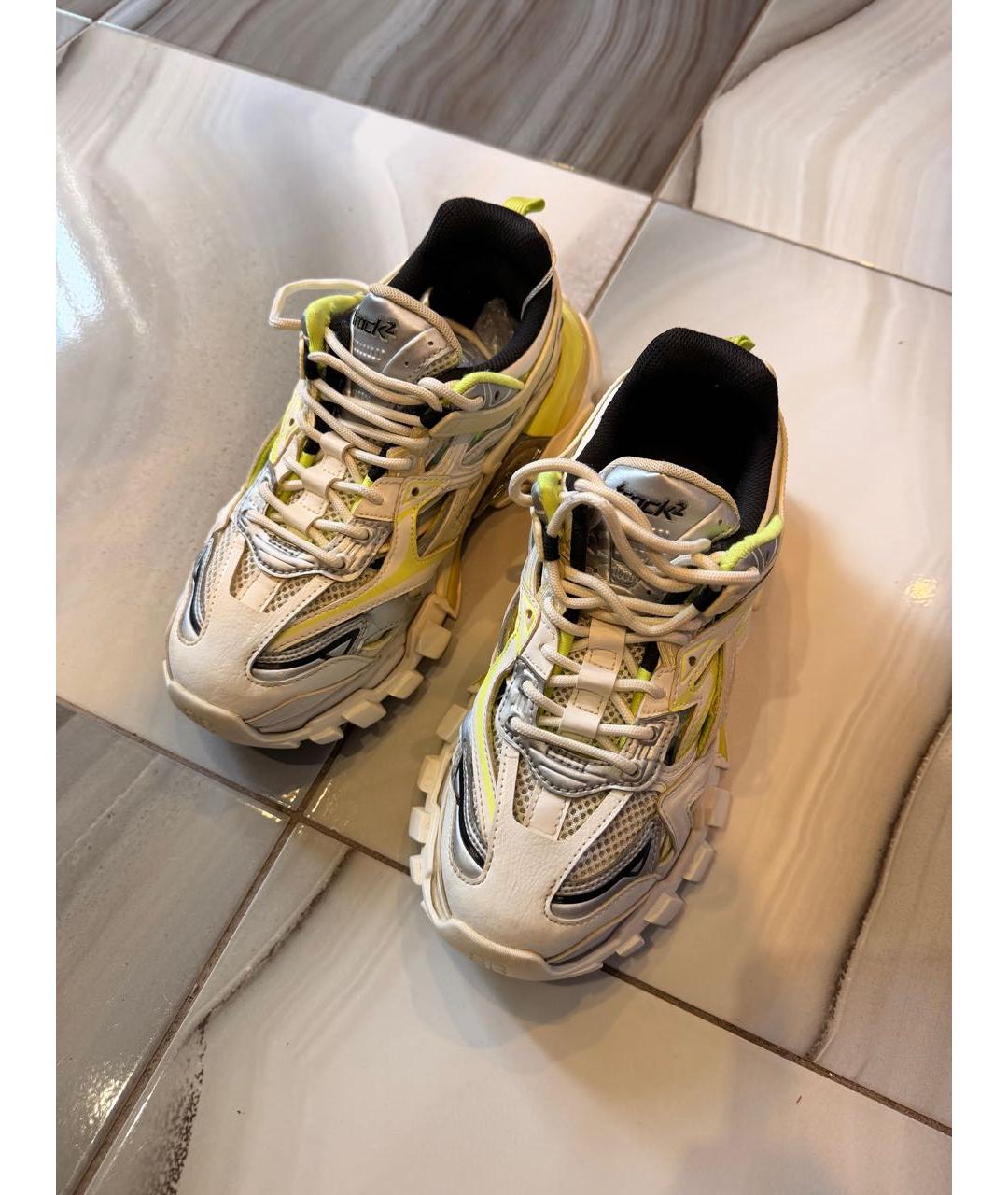 BALENCIAGA Белые текстильные кроссовки, фото 2