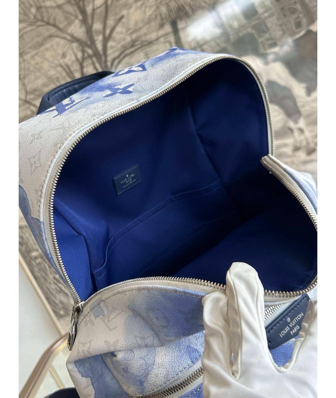 LOUIS VUITTON Белый кожаный рюкзак, фото 6