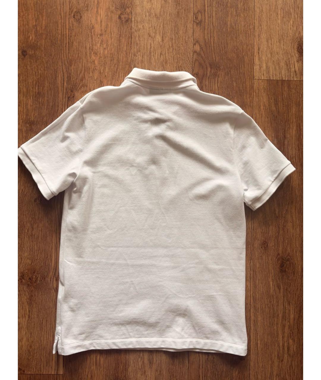 BURBERRY Белое поло с коротким рукавом, фото 2